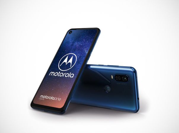 Motorola One Vision in der Farbe Sapphire Gradient