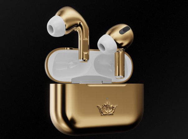 Die vergoldeten AirPods Pro von Caviar