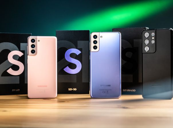 Die Galaxy-S21-Serie im Vergleich Rückseite