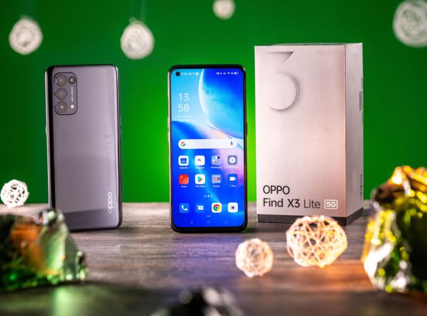 Oppo Find X3 Lite Smartphone und Box