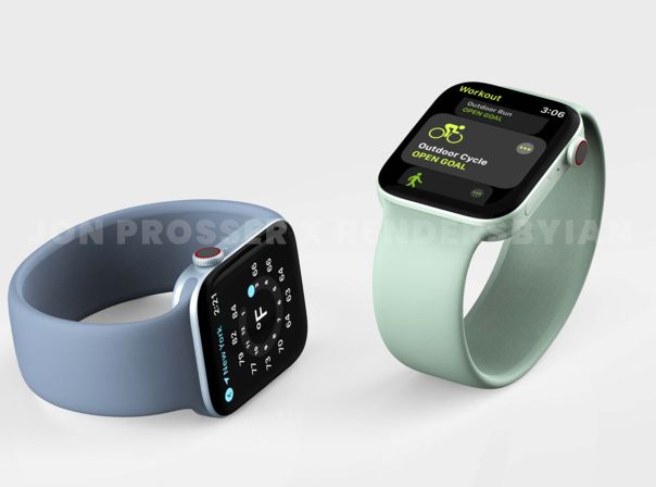 Apple Watch Design Grün Blau