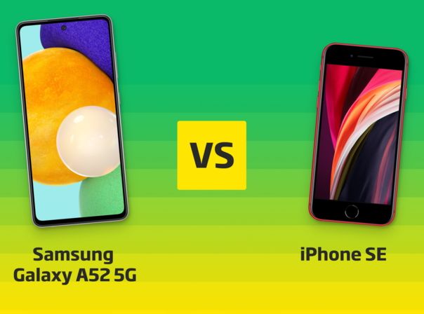 Samsung Galaxy A52 5G vs. iPhone SE (2020): Vergleich