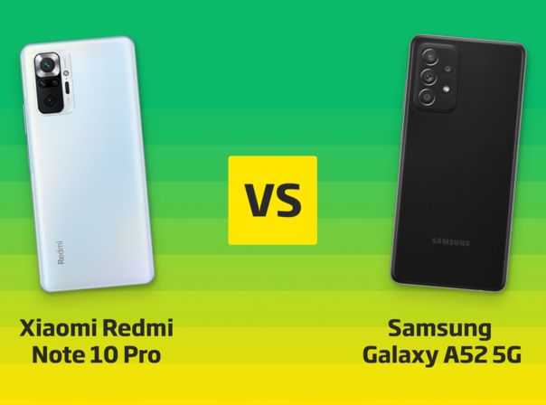 Xiaomi Redmi Note 10 Pro vs Galaxy A52 5G Vergleich