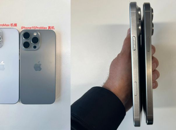 iPhone 16 Pro Max Dummy im Größenvergleich