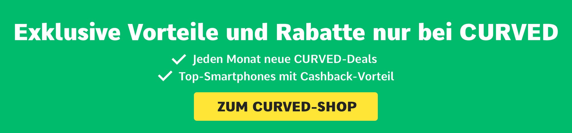 CURVED Banner Datenvolumen aufgebraucht