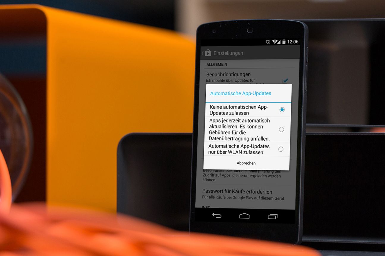 Automatische App-Updates im Playstore