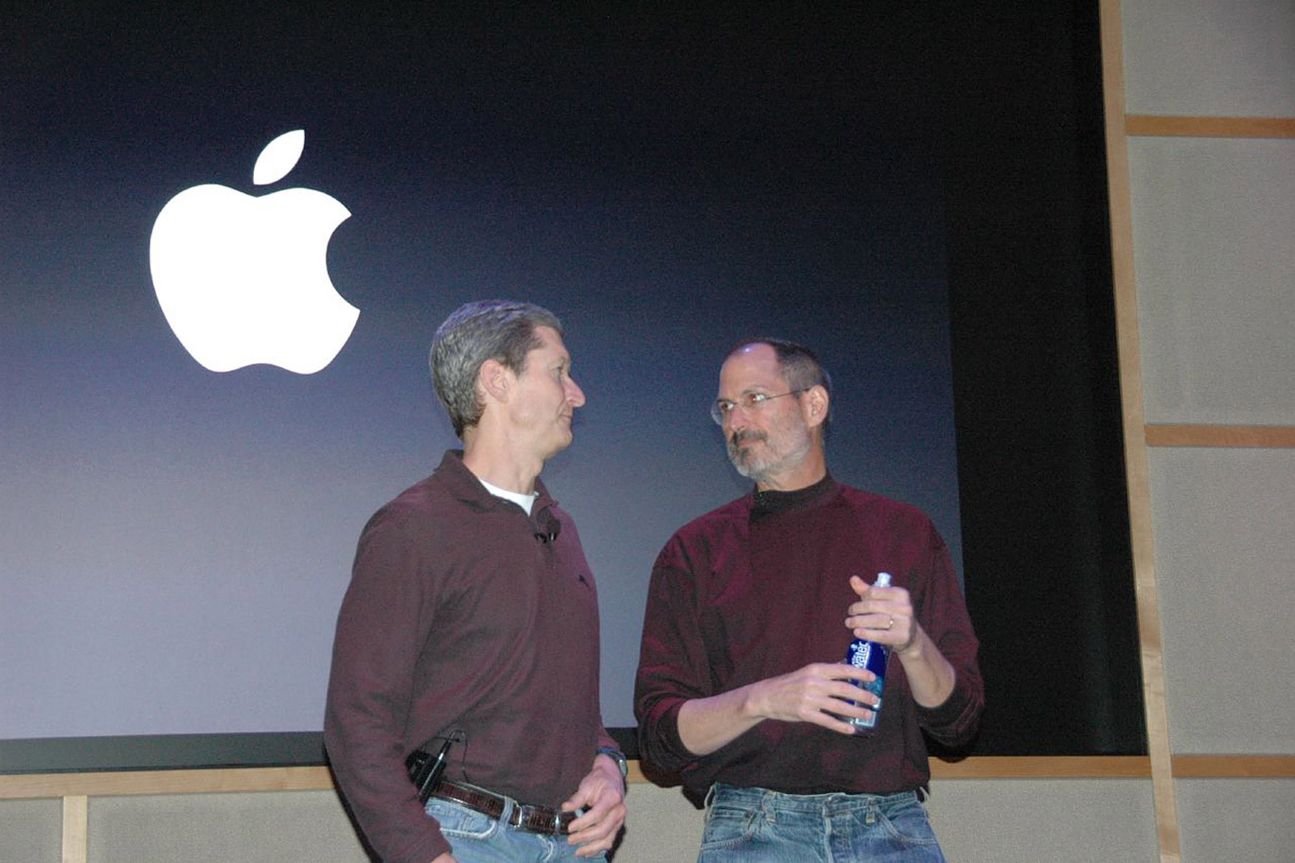 Steve Jobs und Tim Cook