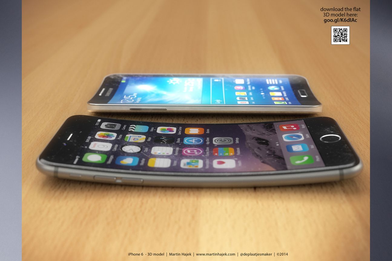 Curved iPhone 6 und Samsung Galaxy Round