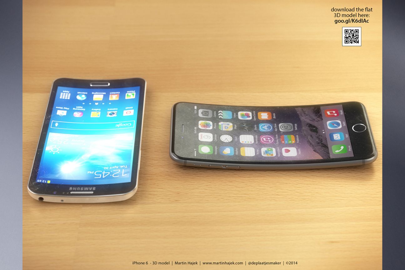 Curved iPhone 6 und Samsung Galaxy Round