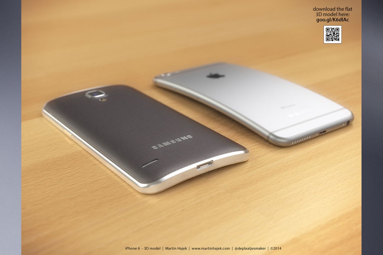 Curved iPhone 6 und Samsung Galaxy Round