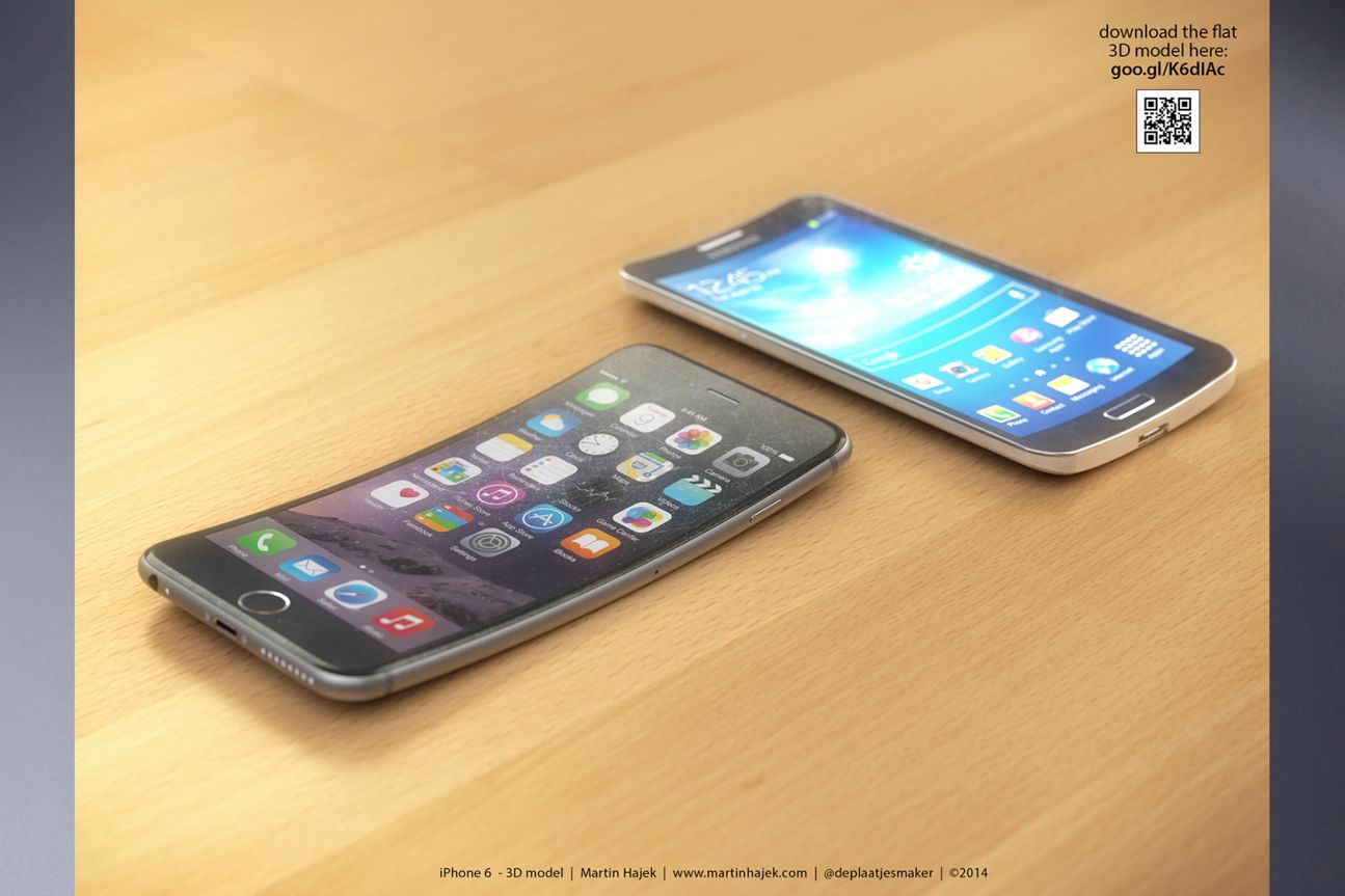 Curved iPhone 6 und Samsung Galaxy Round