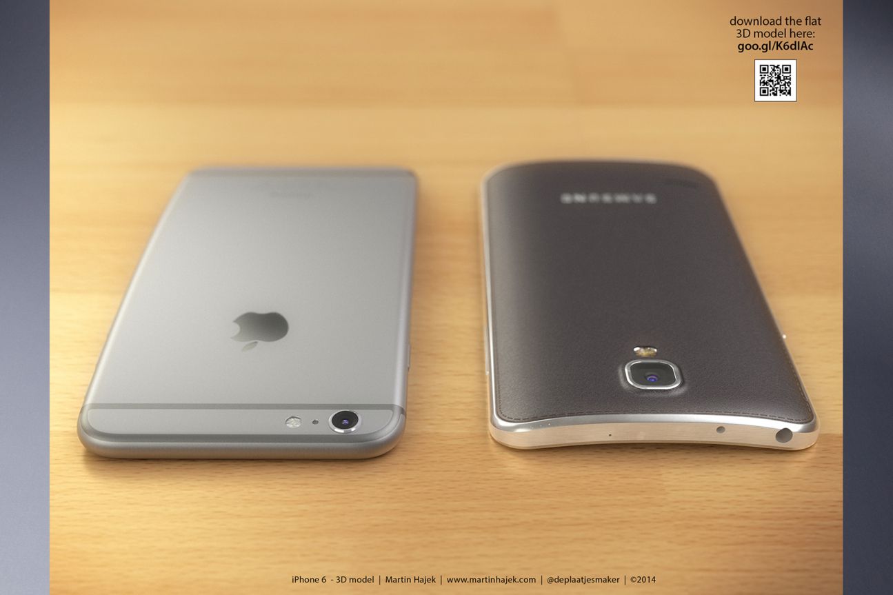 Curved iPhone 6 und Samsung Galaxy Round