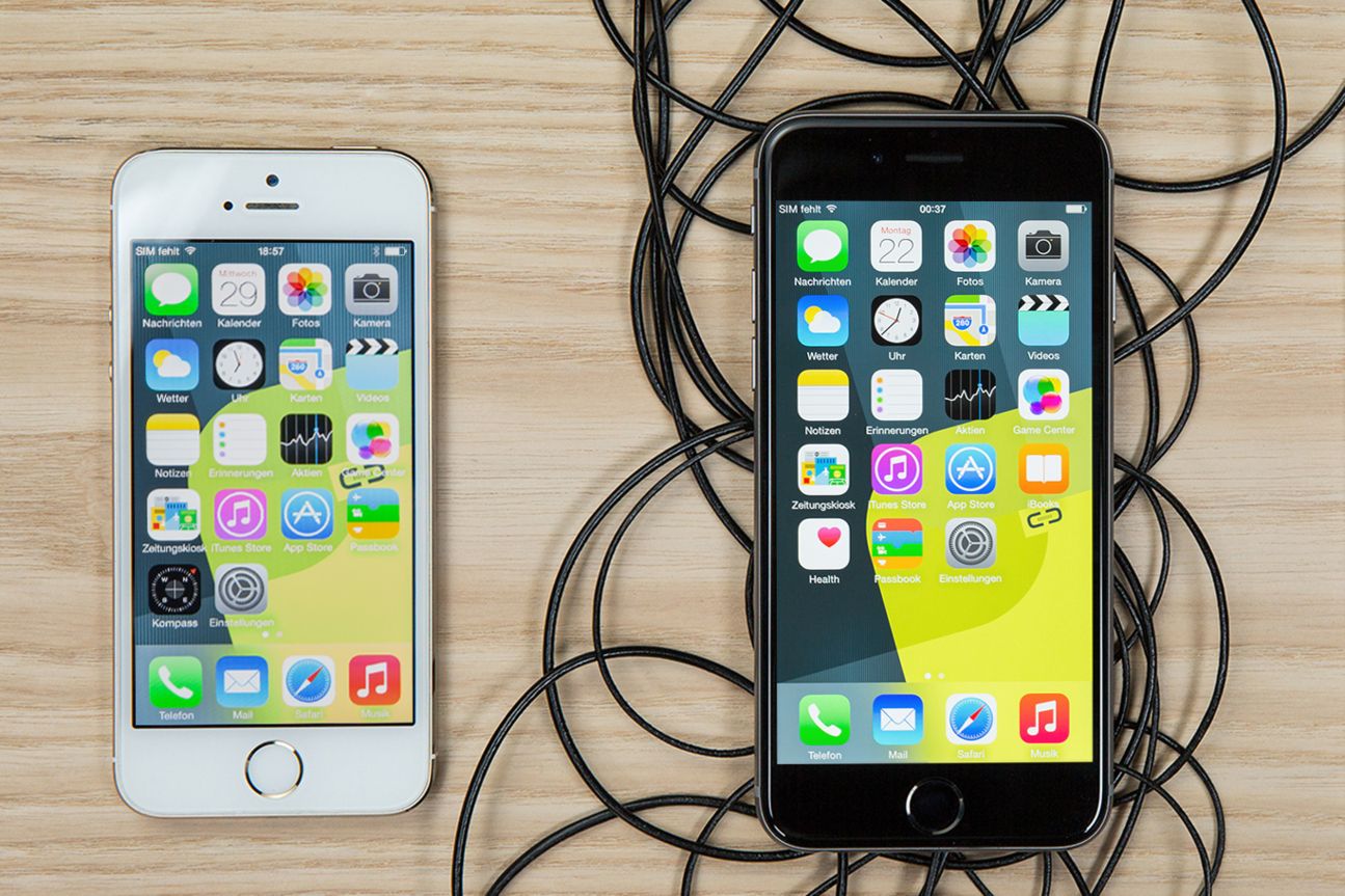 Ist neu immer besser? iPhone 5s (li.), iPhone 6 (re.)