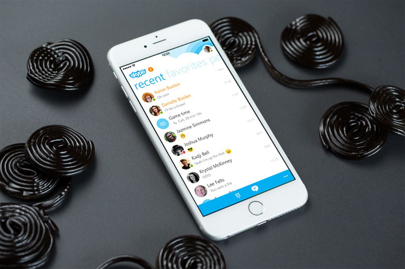 Die neue Skype-Version nutzt das große Display des iPhone 6 Plus optimal aus