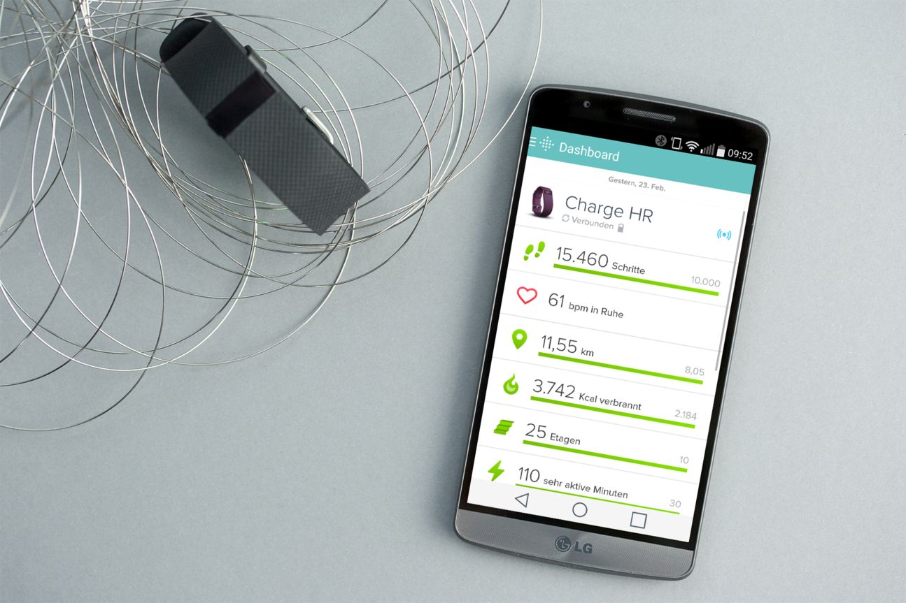 Fitbit Charge HR Dashboard