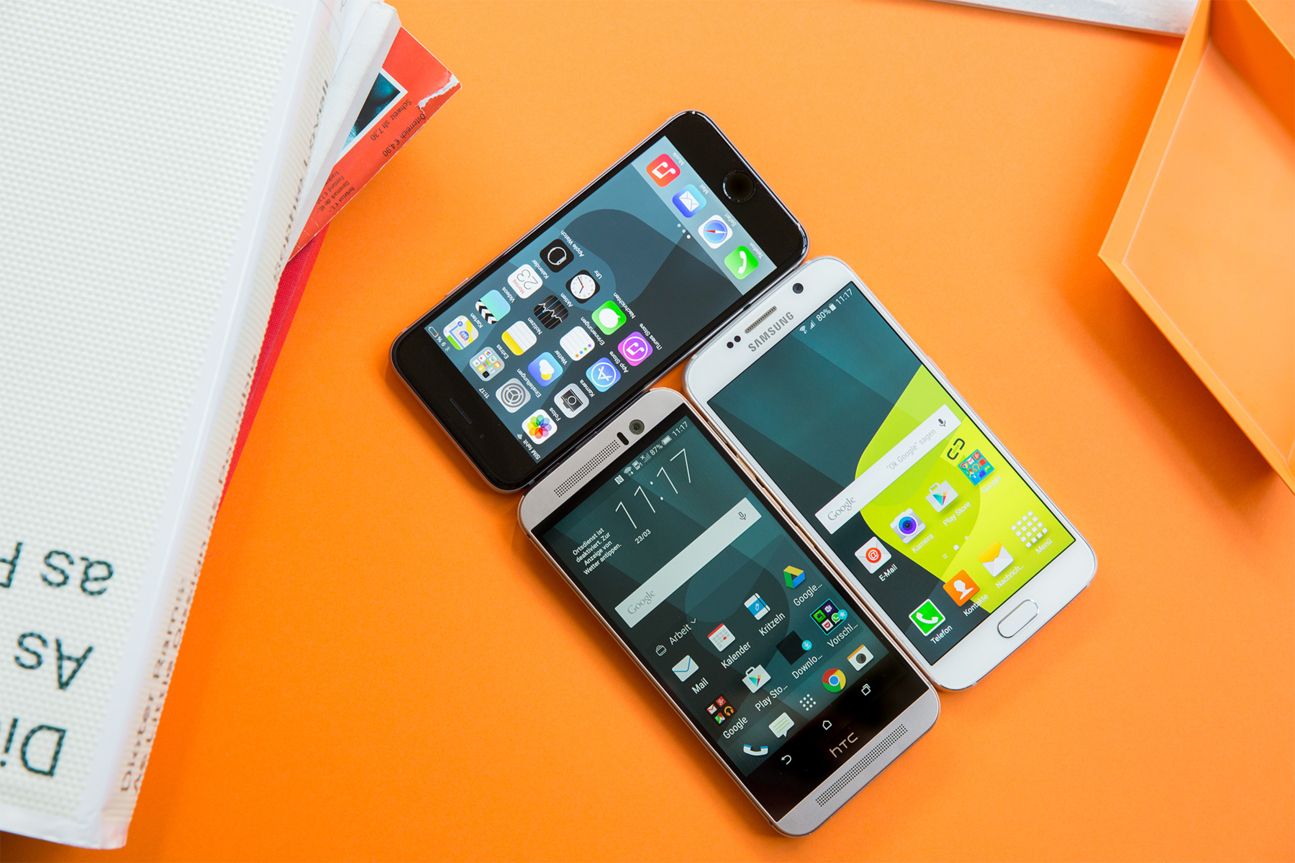 Vergleich Samsung Galaxy S6, iPhone 6, HTC One M9