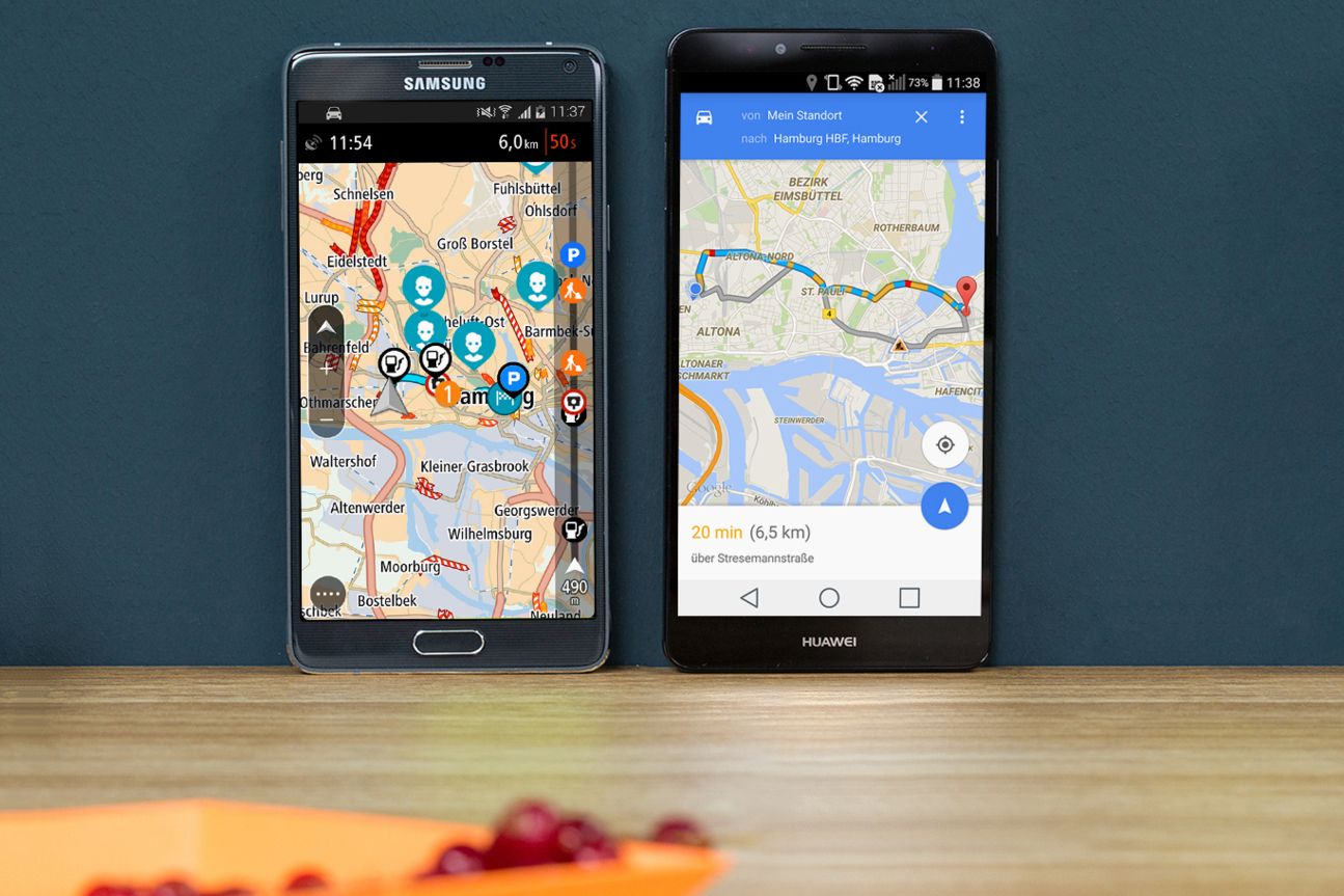 TomTom Go Mobile vs. Google Maps