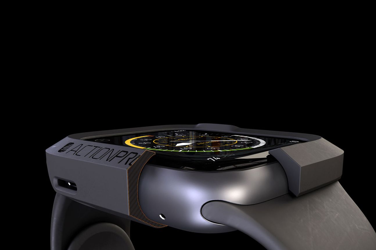 The Bumper von Actionproof umgibt die Apple Watch mit einem schützenden Gehäuse aus Gummi.