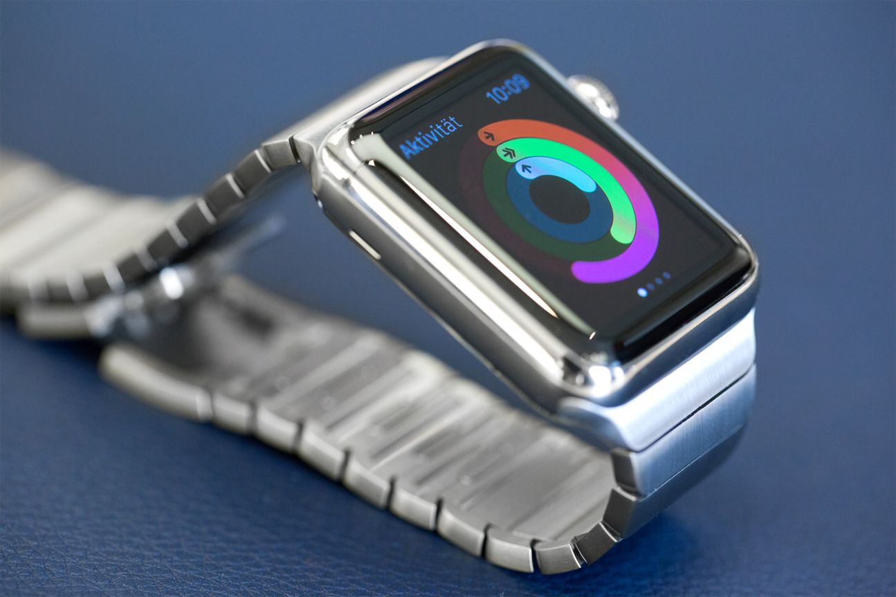 Apple Watch mit aktivierter Fitness-App