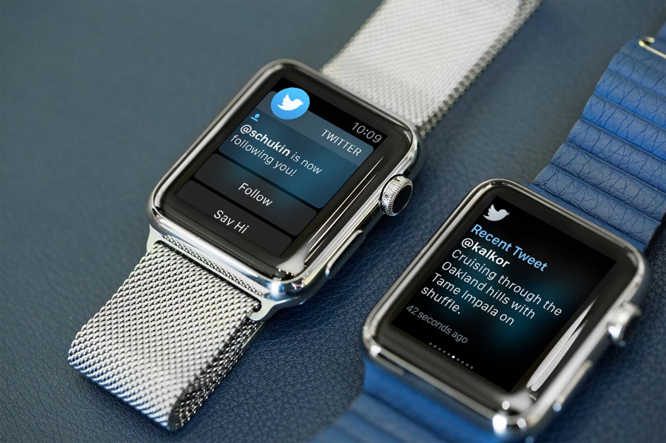 Die 140 Zeichen von Twitter passen auf die Apple Watch.