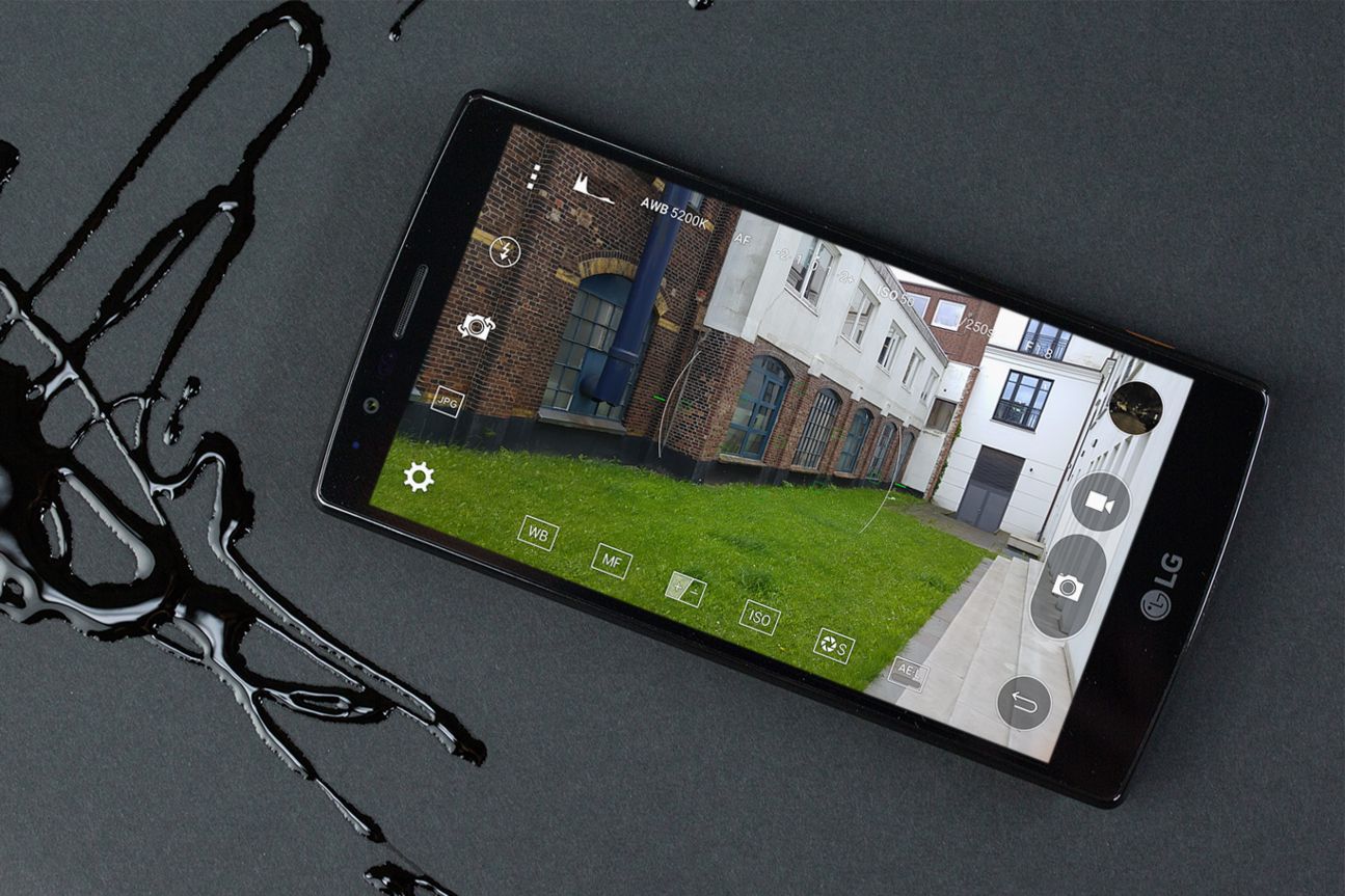 Die Kamera-App des LG G4 im manuellen Modus.