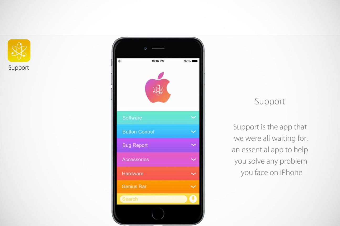 Ralph Theodory - iOS 9 Konzeptdesign - Support