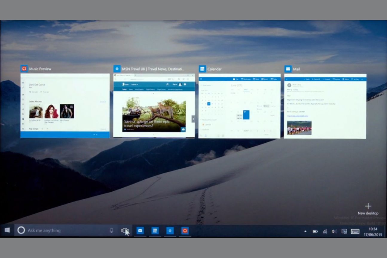 Windows 10, Mehrere Desktops erstellen