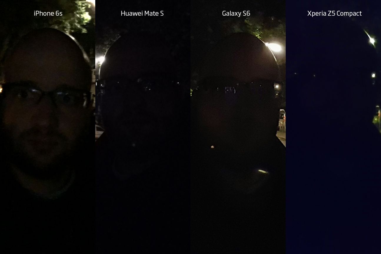 iPhone 6s vs. Android Kameravergleich, Nacht-Selfie