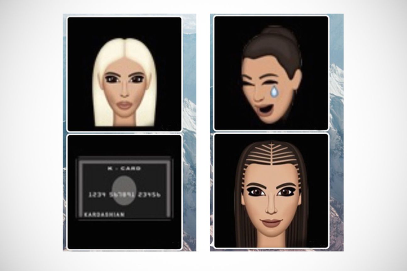 Schön pixelig:  Kim Kardashians Emojis