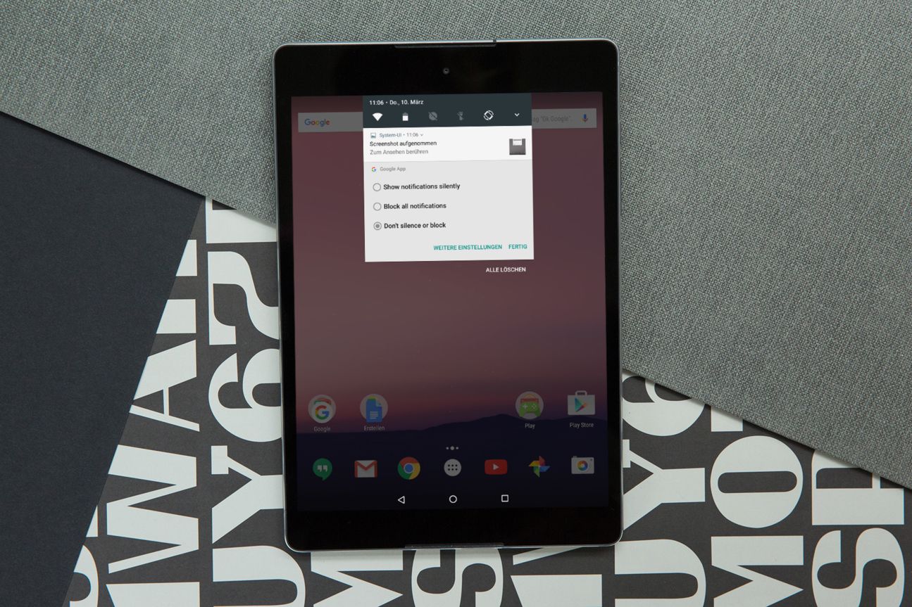 Android N Nexus 9