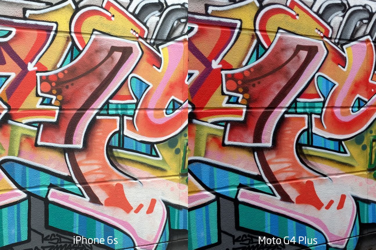 Vergleichsfoto iPhone 6s und Moto G4 Plus