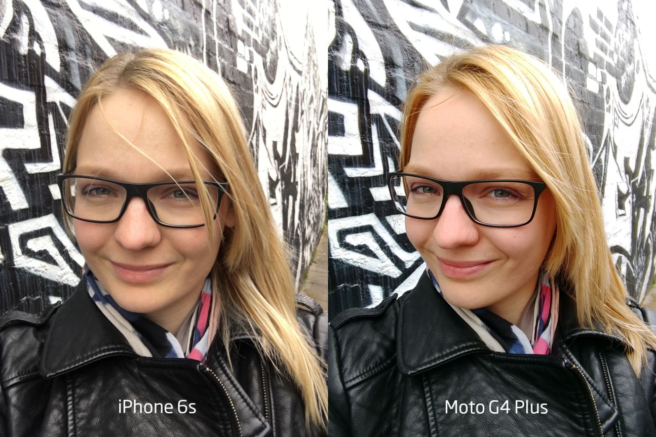 Vergleichsfoto iPhone 6s und Moto G4 Plus