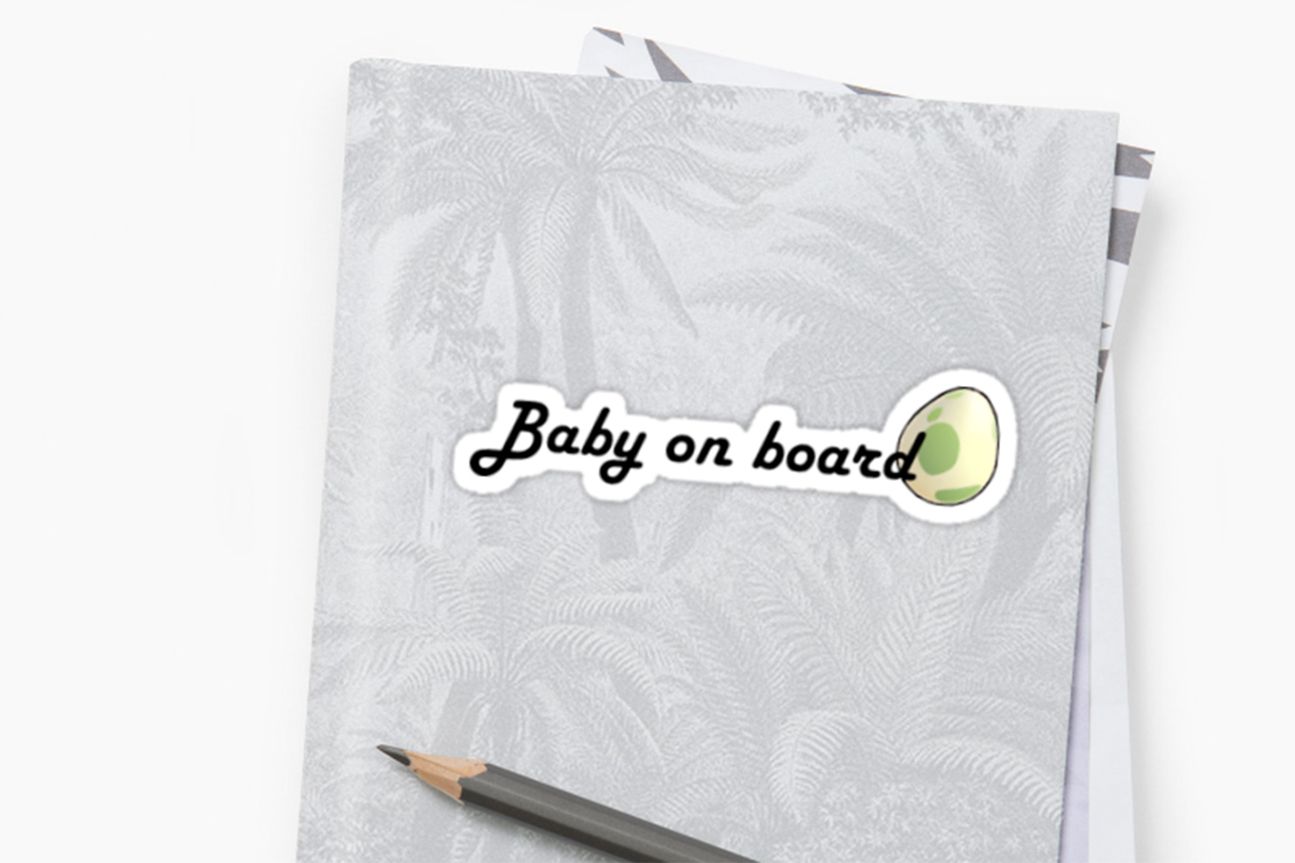 Baby on board sticker