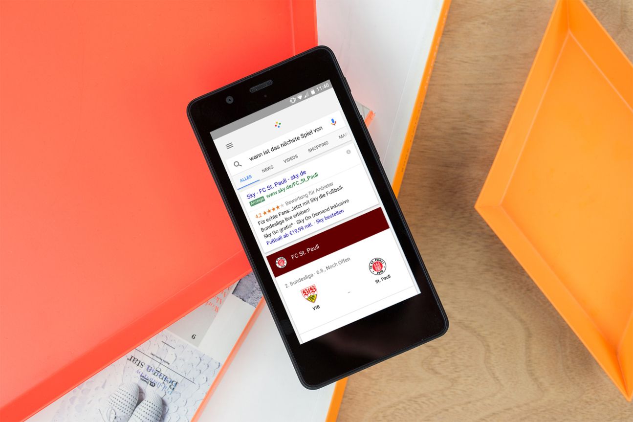 Beim Sport hält Euch OK Google auf dem Laufenden.