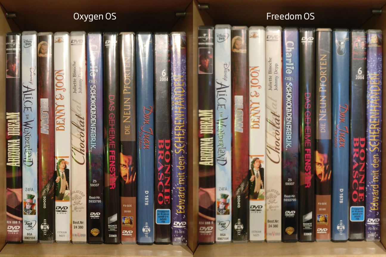 Oxygen OS vs Freedom OS Kameravergleich