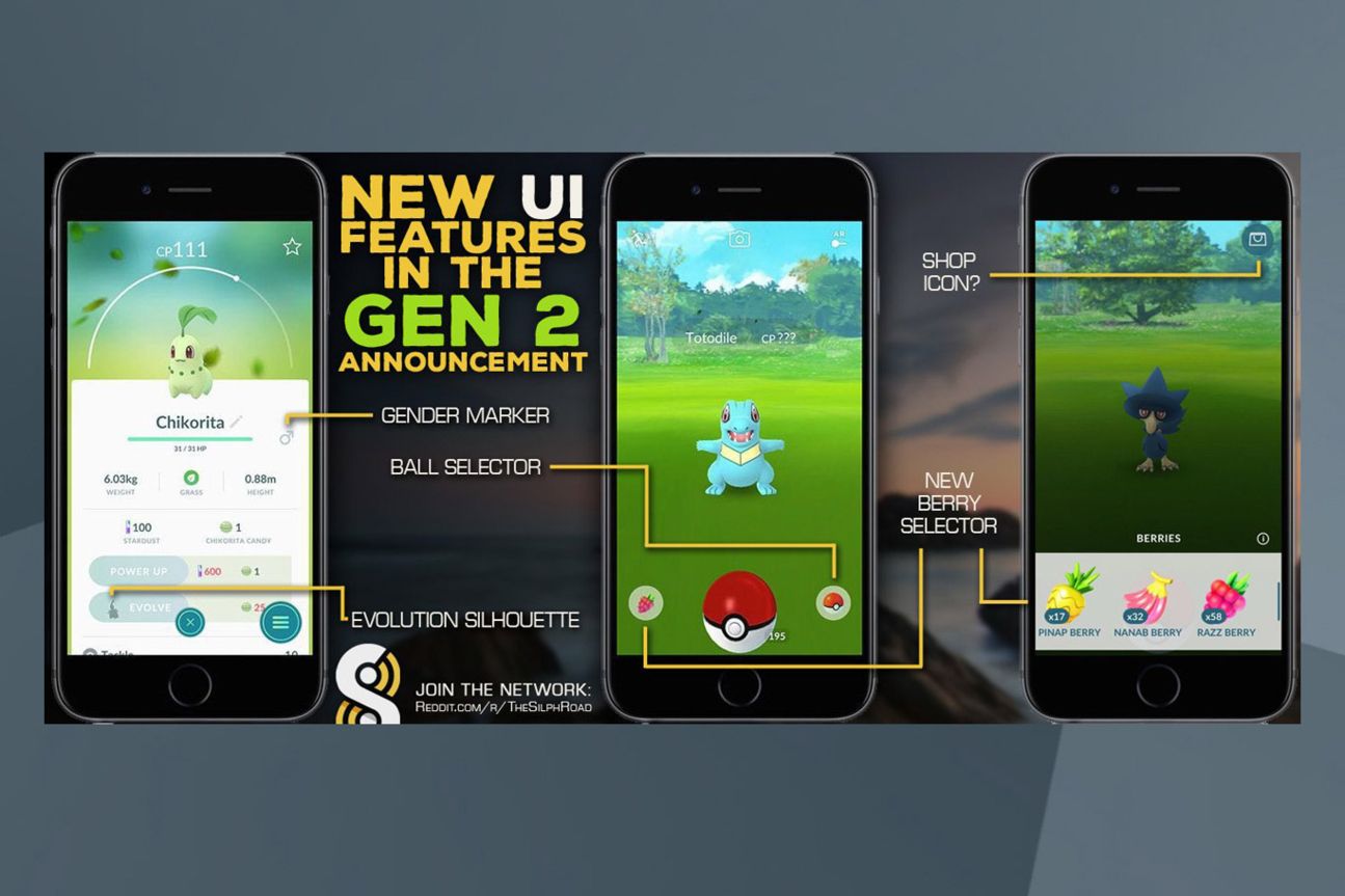 Pokémon Go new UI