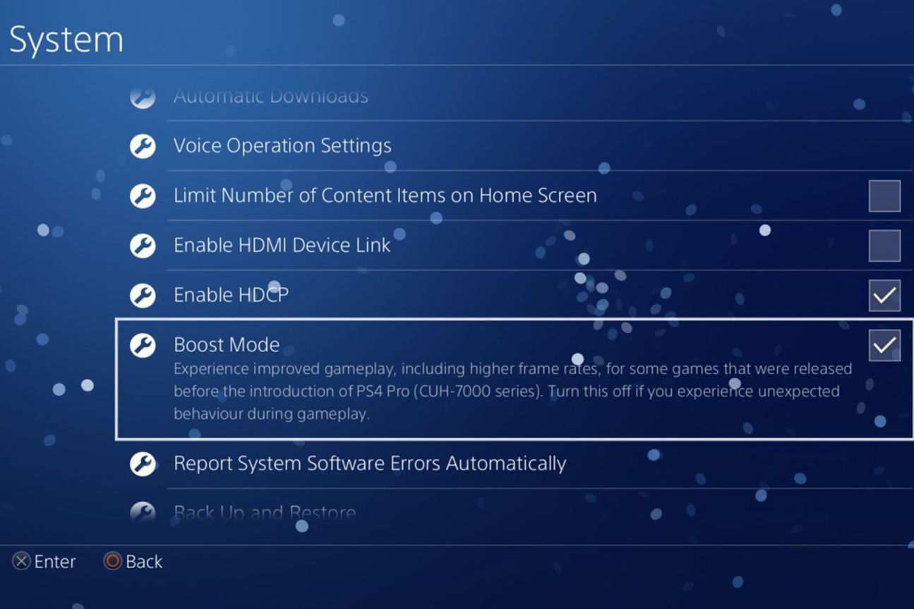 Der Boost-Modus soll mit dem Update auf Version 4.50 in den Systemeinstellungen auftauchen