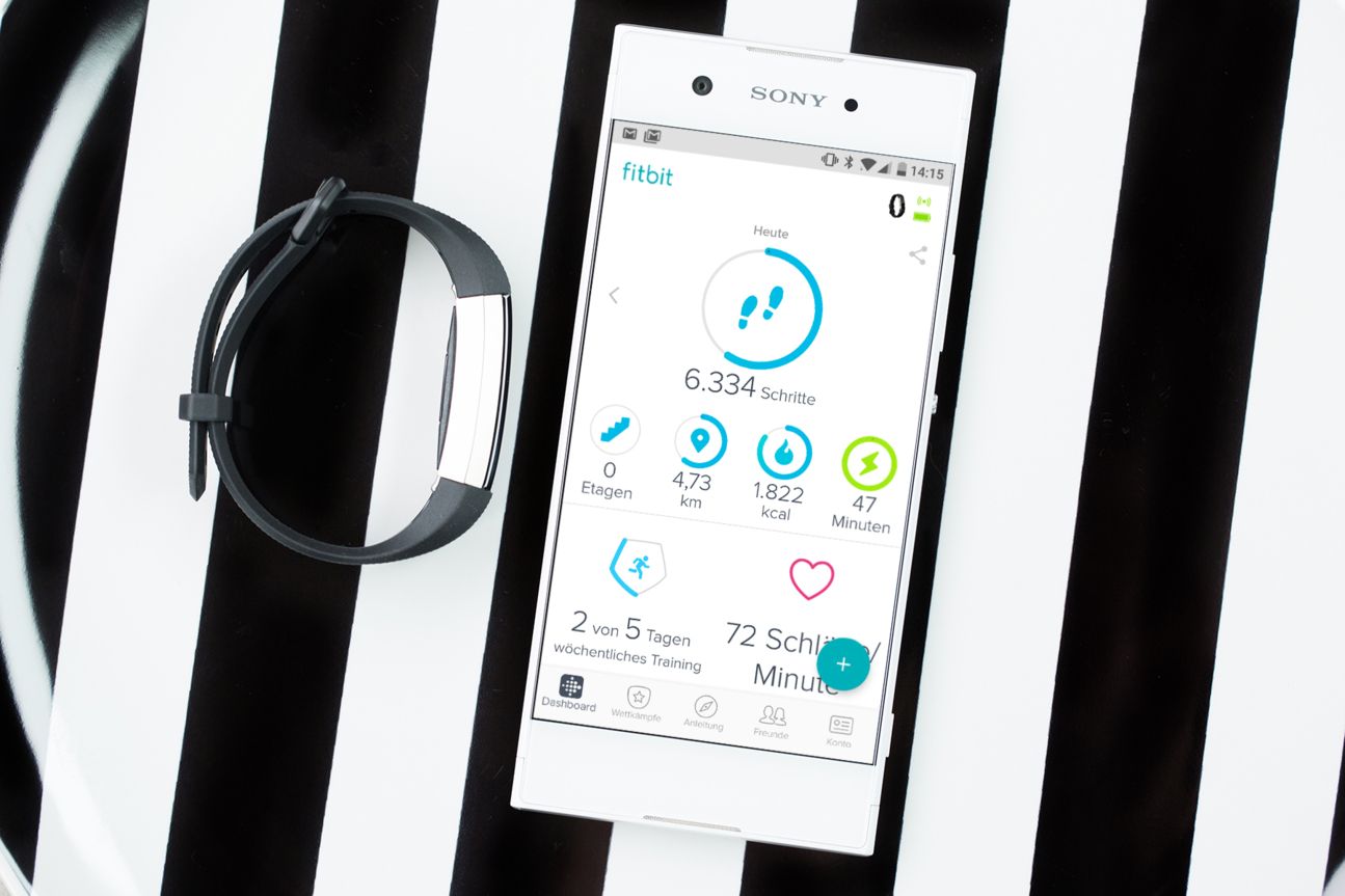 Fitbit-App und Alta HR