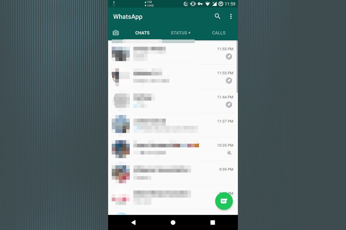 whatsapp chats pinnen beta