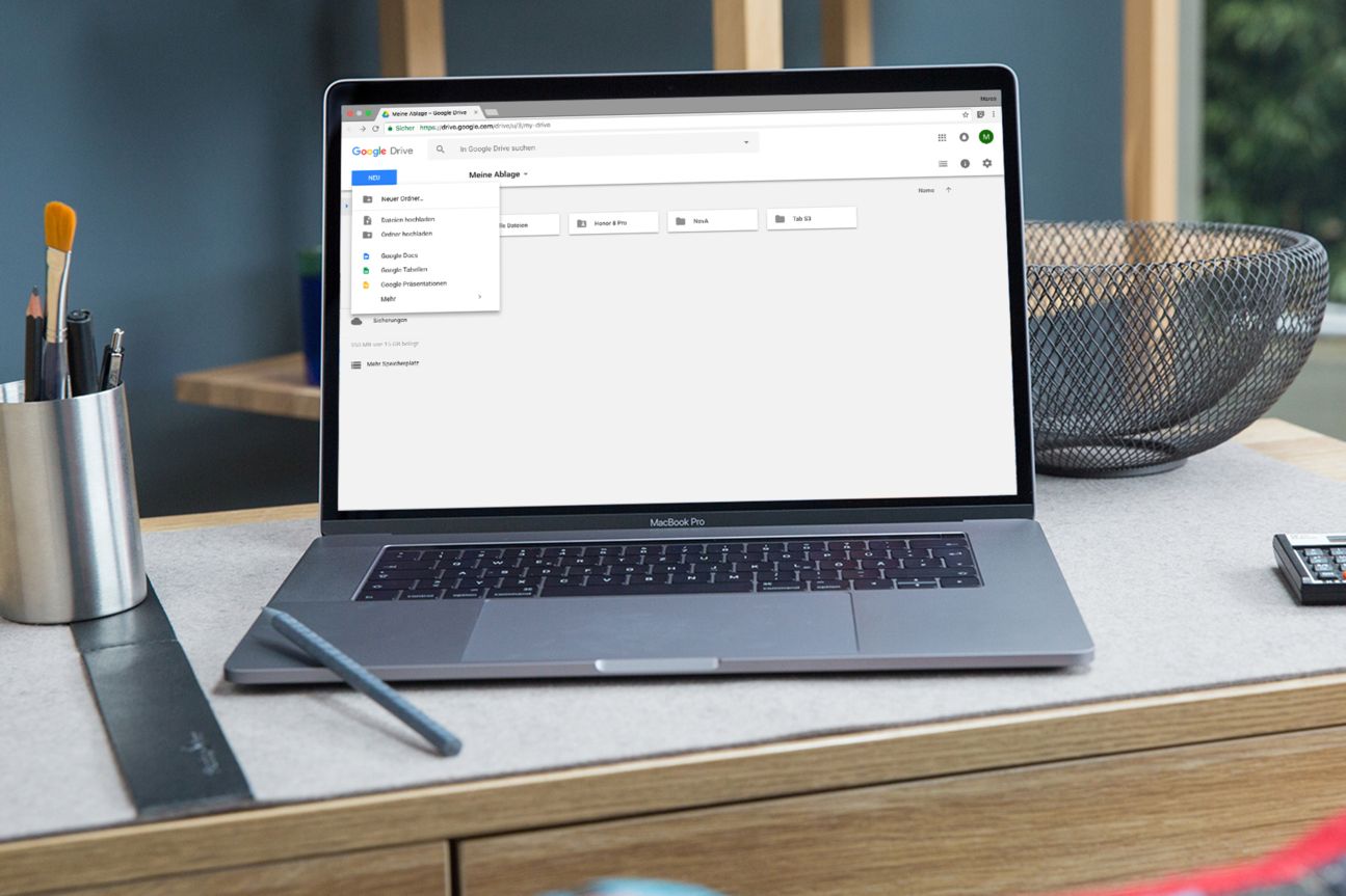 Google Drive auf einem MacBook