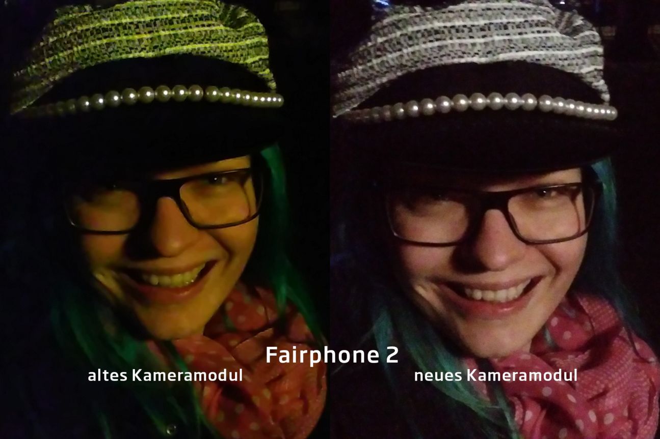 Fairphone 2 Kameramodul-Vergleich