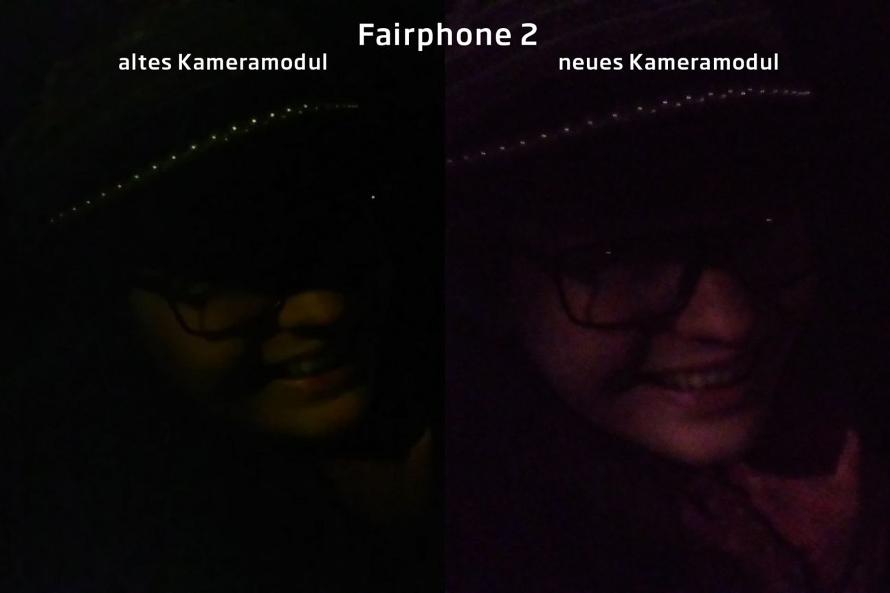 Fairphone 2 Kameramodul-Vergleich