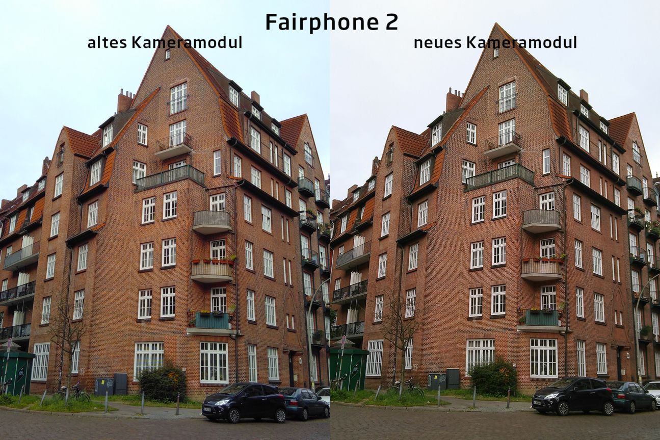 Fairphone 2 Kameramodul-Vergleich