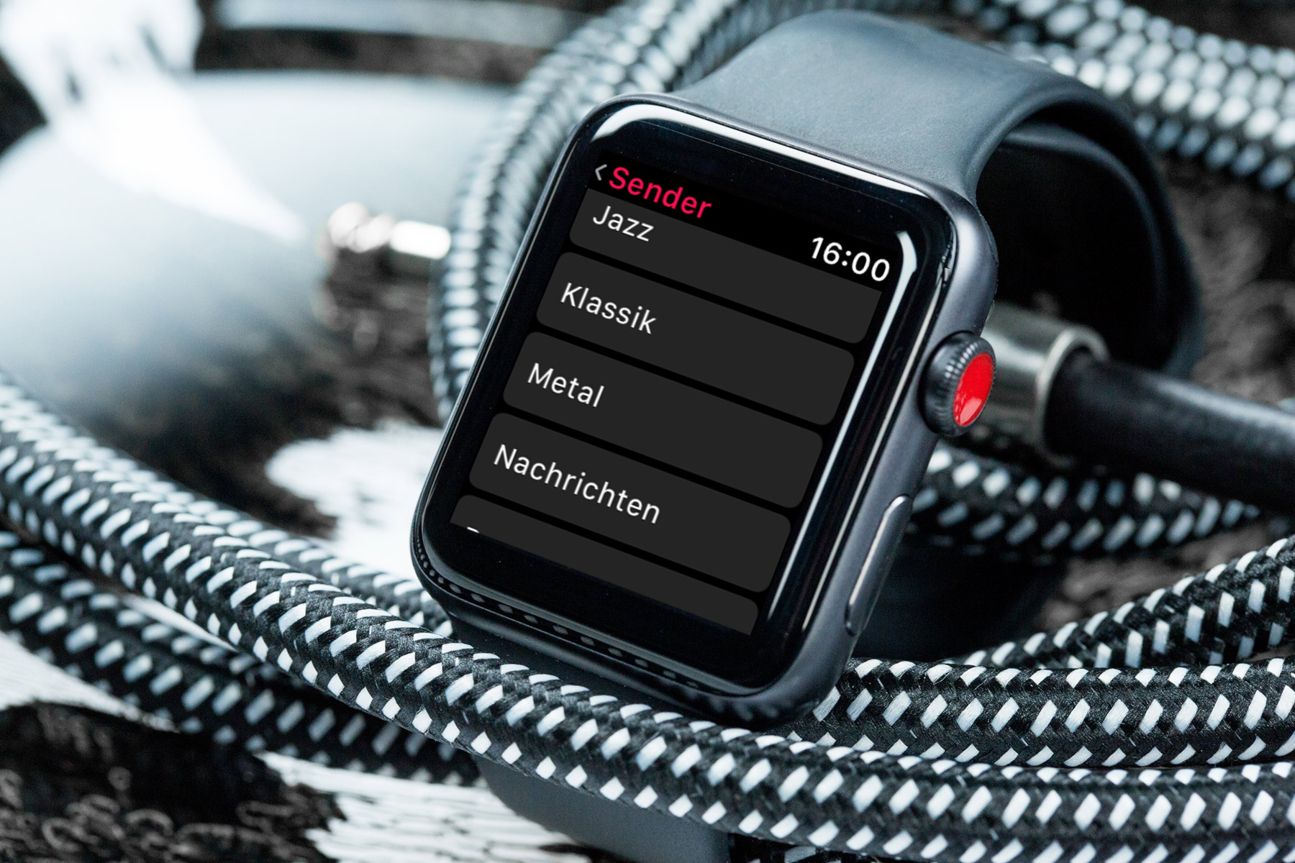  Die LTE-Version der Apple Watch Series 3 ist an der roten Krone zu erkennen