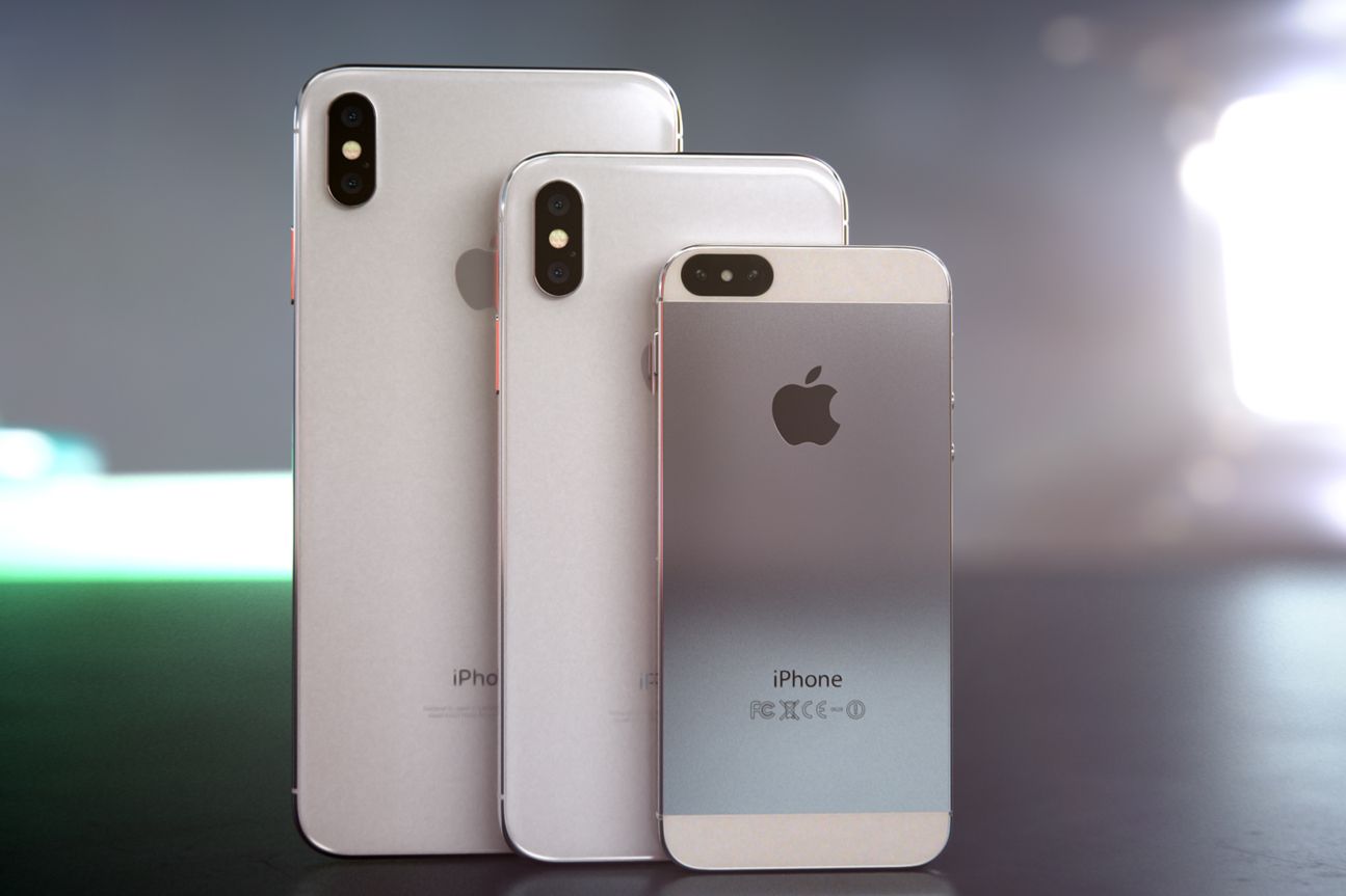 Images of iPhone XS + iPhone X + iPhone XL