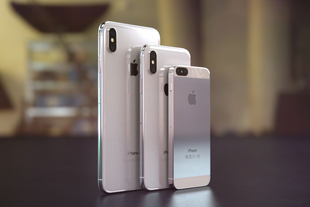 Images of iPhone XS + iPhone X + iPhone XL