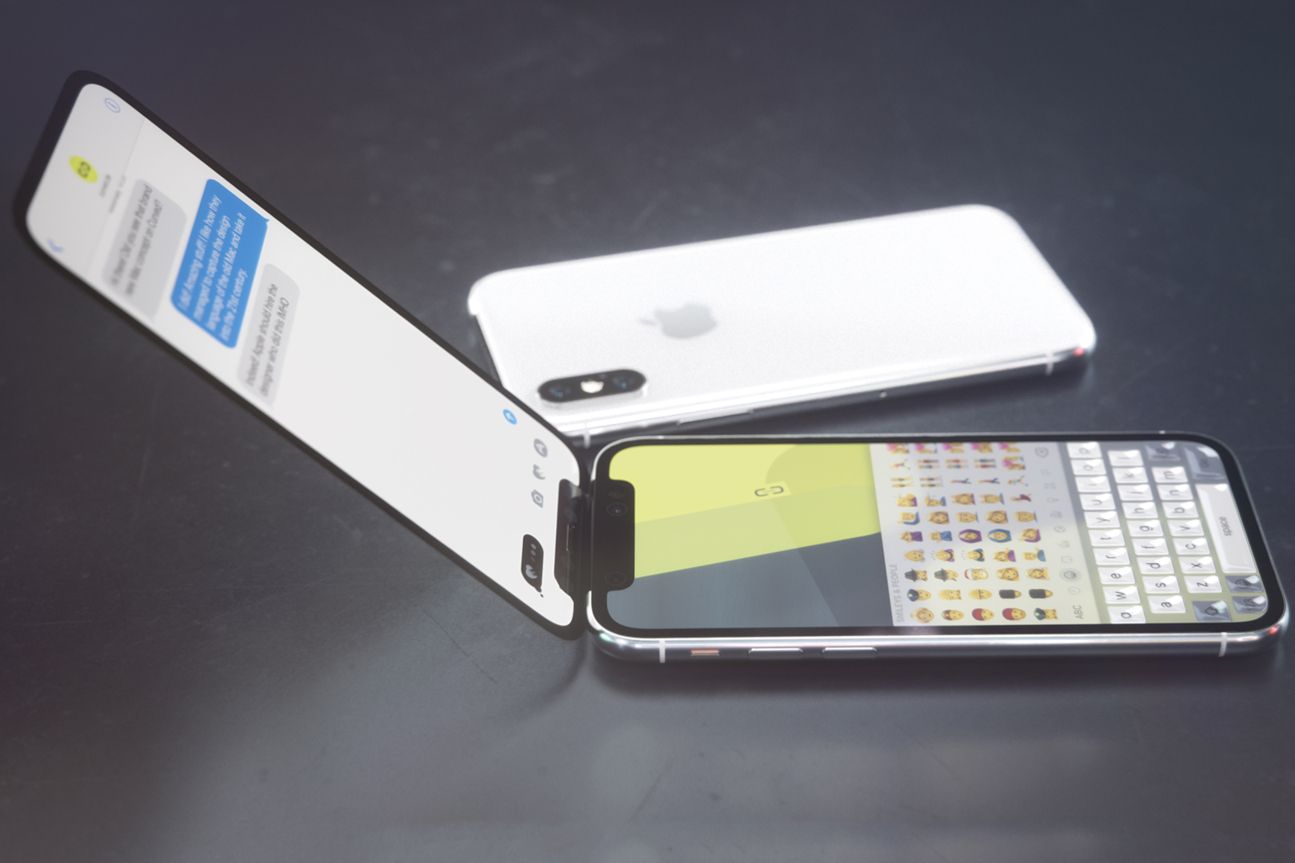 iPhone X folding concept, curved labs