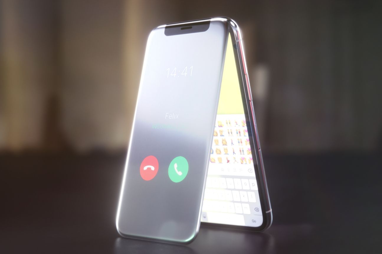 iPhone X folding concept, curved labs