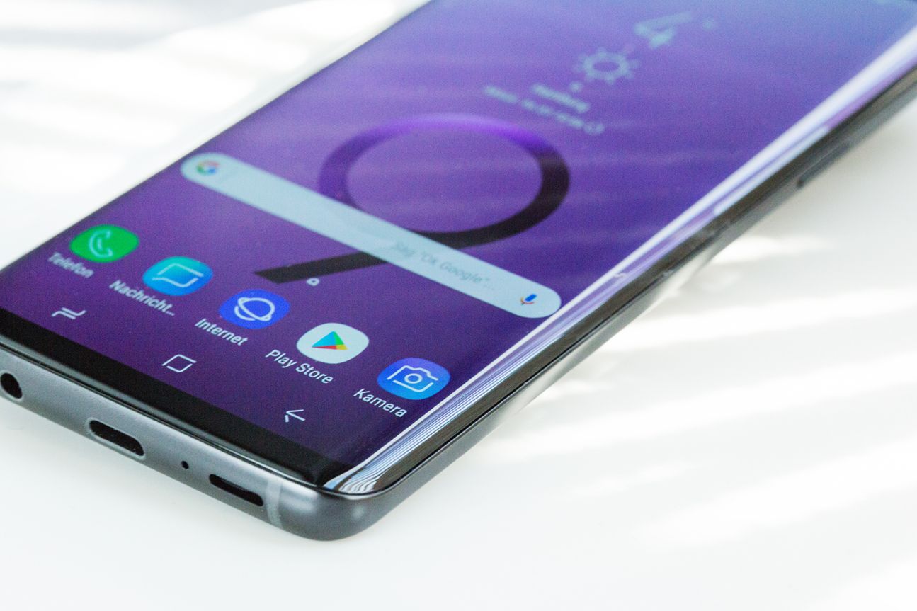 Das Display des Galaxy S9