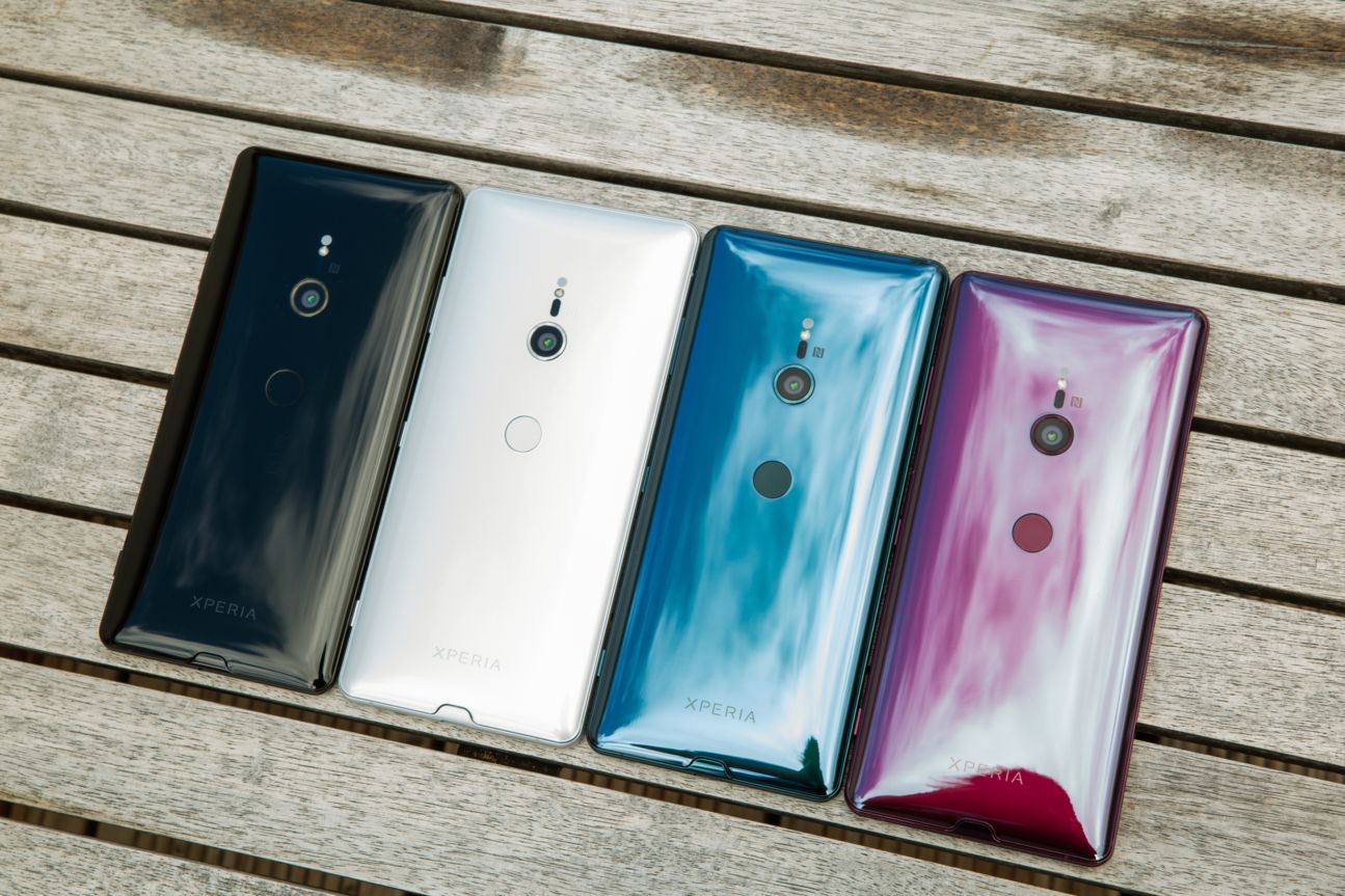 Das Sony Xperia XZ3 in diversen Farben